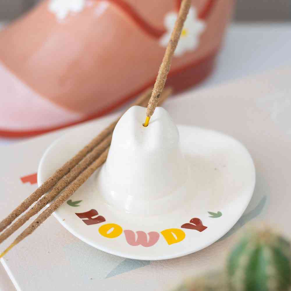 Something Different - Howdy Cowboy Hat Incense Stick Holder Wierookhouder - Multicolours